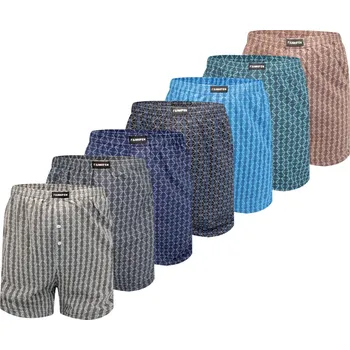 Trenýrky FANNIFEN Pánské kostkované trénky HF025 - 4 kusy v balení Velikost: L