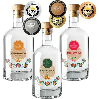 Pálenka Skanzen Modrá Skanzen sada pálenek 3x0,5L