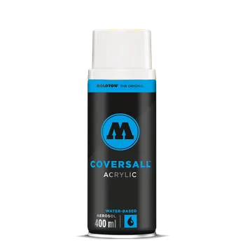 Barva ve spreji Molotow Coversall waterbased 400 ml Barva: 180 signal black