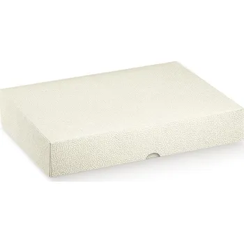 Termobox Krabice na cukroví - bílá kůže 32x22x6cm