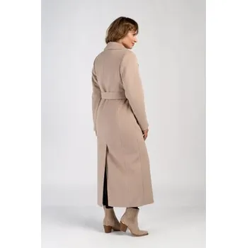 Dámský kabát Salme Vlněný kabát Verona Béžová Regular Fit 54
