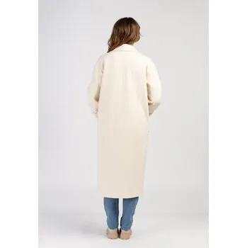 Dámský kabát Salme Vlněný kabát Camilla Écru Regular Fit 40