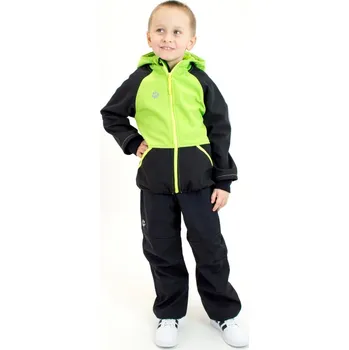 Kocour Mourek Bunda softshellová zeleno/černá s fleecem Velikost 110/116