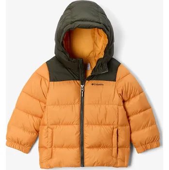 Dívčí bunda Dětská bunda Columbia Puffect Hooded Jacket - sunstone/greenscape
