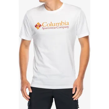 Oblečení a móda Bavlněné tričko Columbia CSC Basic Logo S/S Shirt - white/csc retro logo