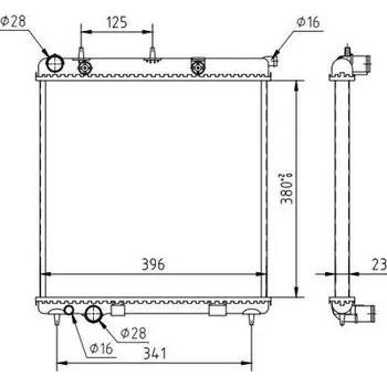 Chladič motoru Chladič, chlazení motoru HART 611 806
