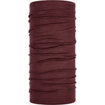 Nákrčník Multifunkční šátek Buff Lightweight Merino Wool - solid garnet