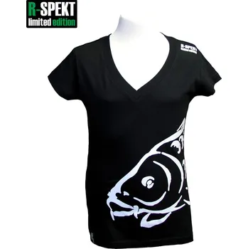 Rybářské oblečení R-SPEKT Tričko Lady Carper černé-Velikost M