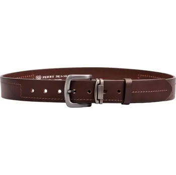 Módní doplněk Pánský kožený pásek tmavě hnědý 9-4-40 100 cm