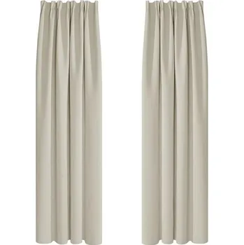 Prostěradlo Zatemňovací závěs Deconovo, silný neprůhledný závěs s nařasenou páskou, zimní závěsy na balkonové