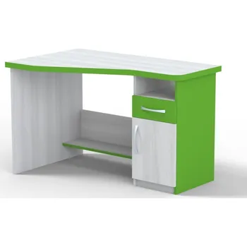 BRADOP Rohový psací stůl CASPER STEVE﻿ 120*74 Barevné provedení: CEZ - CREME ZELENÁ