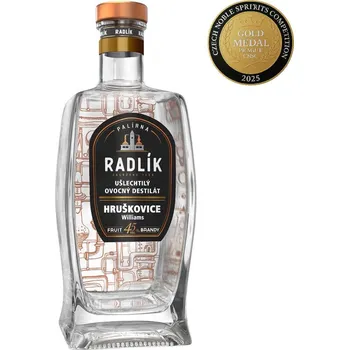 Pálenka Palírna Radlík Hruškovice Williams 45% 0,5L