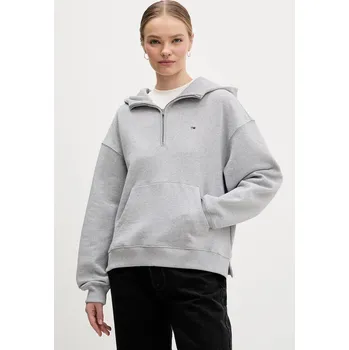 Dámská mikina Bavlněná mikina Tommy Jeans DW0DW21924 šedá 09X, vel. M