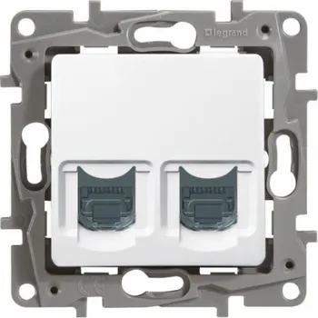 Elektrická zásuvka Legrand Počítačová zásuvka 2xRJ45 kat. 6 STP bílá (664776)