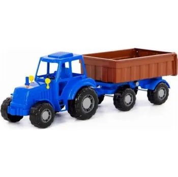 Traktor se síťovým přívěsem