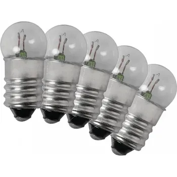 Žárovka Žárovky pro lucerničky E10 3W 24V 5 ks