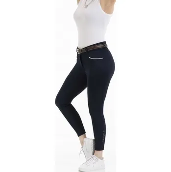 Jezdecké kalhoty EQUITHÈME Rajtky Claudine Equithème, s gripem, dámské, navy 44