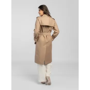 Dámské oblečení Salme Trenčkot Adrianna Hnědá Regular Fit 50