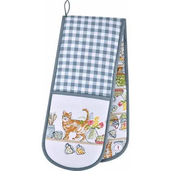 Chňapka Ulster Weavers, Irsko UW - Kuchyňská dvojitá rukavice Pantry Cats