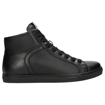 Pánské polobotky Černé Pánské Tenisky S Ozdobnými Reliéfy Wojas 2402671 49