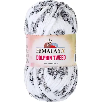 Příze Himalaya Dolphin Tweed 92001 bílá