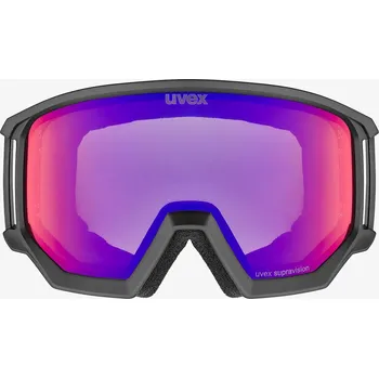 Lyžařské brýle Uvex Athletic FM - black matt dl/ruby clear S2