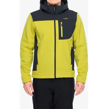 Pánská softshellová bunda Softshellová bunda CMP Vivo Jacket Zip Hood - gold green/antracite