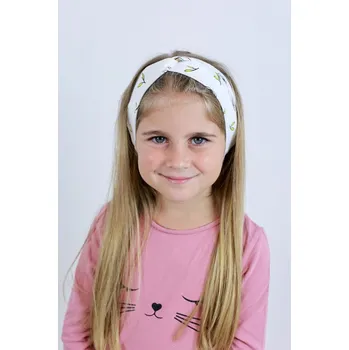 Čelenka Kocour Mourek Čelenka BÍLÁ LILIE se třpytkami Velikost BABY (42-46 cm)