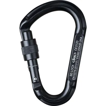 karabina Horolezecká karabina Beal Be Lock Screw - black