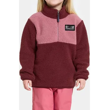 Chlapecká mikina Dětská mikina Didriksons Gosig Halfzip - anemon red