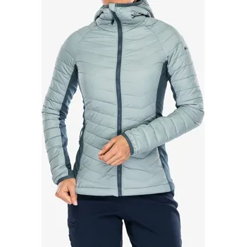 Dámské oblečení Dámská bunda Columbia Powder Pass II Hybrid Hooded Jacket - crushed blue/everblue