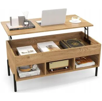 Nábytek Konferenční stůl JV12068NA, 100 x 50 x 45 cm - A COSTWAY