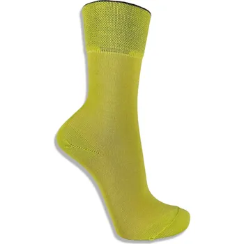 Dámské ponožky Klasické ponožky z MERINO VLNY ADAM - LIME zelená Vyberte velikost: 38 - 39