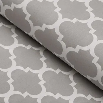 Bavlněná látka/plátno Sandra SA-188 Šedé Maroko - šířka 160 cm