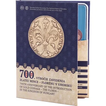 Sada slov. euromincí 2025 - 700. výročí zavedení zlaté mince – florénu v Uhersku plexi obal proof