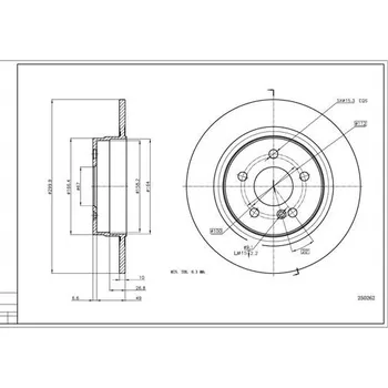 Brzdový kotouč Brzdový kotouč HART 250 262