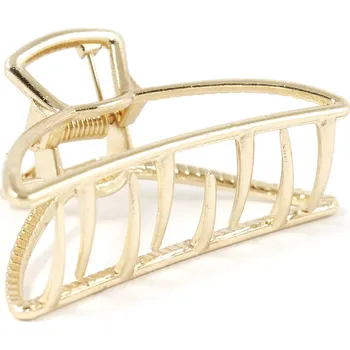 Kovový skřipec na vlasy ve zlaté barvě