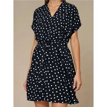 Dámské šaty Sinsay - Viskózové mini šaty - černá - 626FI-99X - 626FI-99X-XL