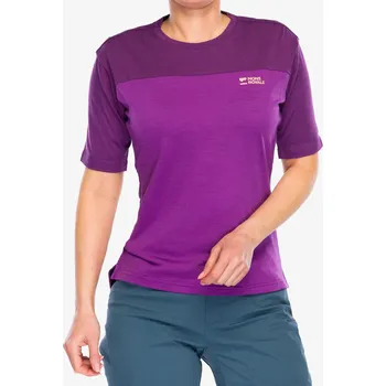 Sport Dámské cyklistické triko Mons Royale Diversion Merino Bike Jersey Short Sleeve - violet/berry