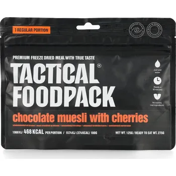 Lyofilizát Tactical Foodpack Čokoládové müsli s třešněmi 275 g