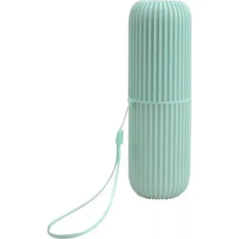 Držák na kartáček Mikihat Multifunkční plastové pouzdro na zubní kartáček a pastu zelené