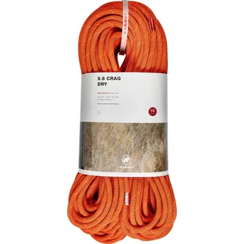 Lano Horolezecké lano Mammut 9.8 Crag Dry Rope 70 m - vibrant orange/boa