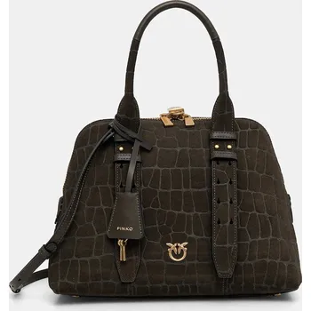 Kabelka Semišová kabelka Pinko 105906.A2YW zelená 97X, vel. ONE SIZE