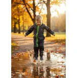 Kocour Mourek KOMBINÉZA SOFTSHELLOVÁ ŠEDÁ s fleecem Velikost 116