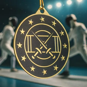 Poháry Bauer Kovová medaile MDM05M24 | Šerm