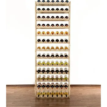 Stojan na víno Regál na víno RW-1-91 borovice Bez povrch. úpravy