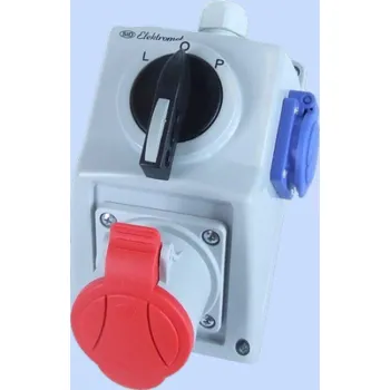 Elektromet Instalační sada se zásuvkou 4P L-0-P 32A IP54 (974013)