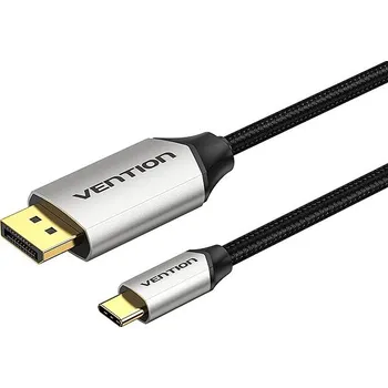 Datový kabel Vention USB-C to DP2.1 16K HD Cable 1.5M Gray Aluminum Alloy Type