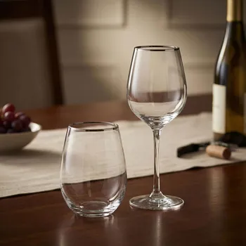 Sklenice Sada sklenic na nápoje s vinnými poháry (8 ks.)