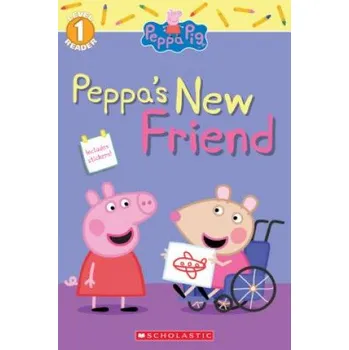 Kniha Peppa's New Friend (Peppa Pig Level 1 Reader with Stickers) (Daphne Pendergrass,Eone)(Brožovaná)